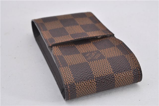 Authentic Louis Vuitton Damier Etui Cigarette Case N63024 LV 1456F