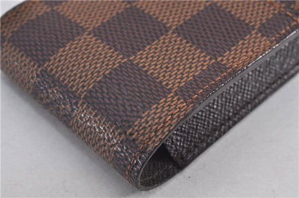 Authentic Louis Vuitton Damier Etui Cigarette Case N63024 LV 1456F