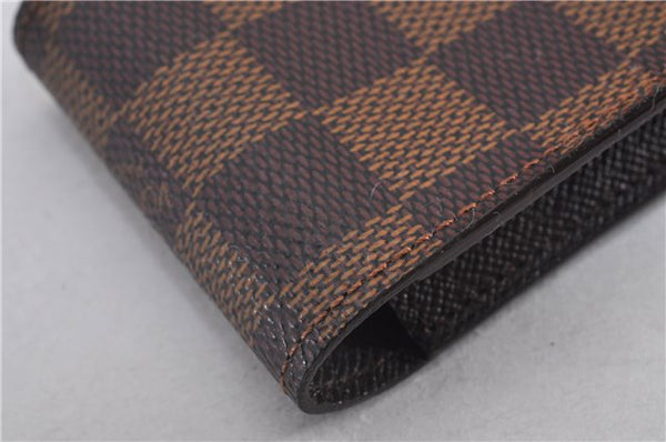 Authentic Louis Vuitton Damier Etui Cigarette Case N63024 LV 1456F