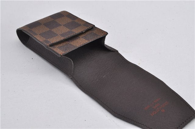 Authentic Louis Vuitton Damier Etui Cigarette Case N63024 LV 1456F