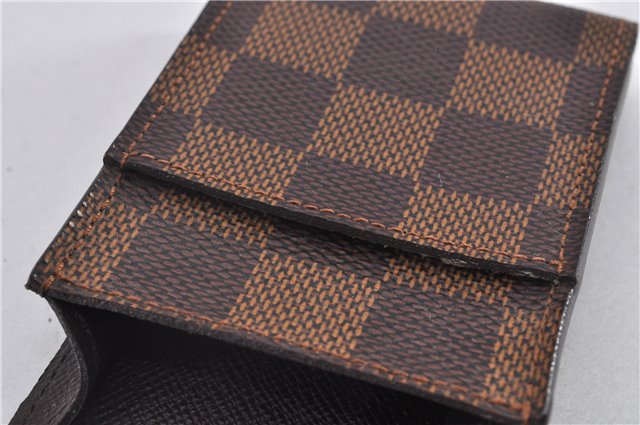 Authentic Louis Vuitton Damier Etui Cigarette Case N63024 LV 1456F