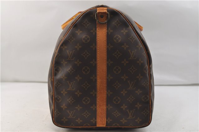 Auth Louis Vuitton Monogram Keepall Bandouliere 60 Boston Bag M41412 LV 1457E