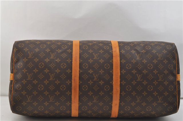Auth Louis Vuitton Monogram Keepall Bandouliere 60 Boston Bag M41412 LV 1457E
