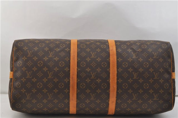 Auth Louis Vuitton Monogram Keepall Bandouliere 60 Boston Bag M41412 LV 1457E