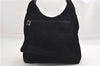 Authentic GUCCI Vintage Shoulder Hand Bag Purse Suede Black Junk 1458G
