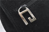 Authentic GUCCI Vintage Shoulder Hand Bag Purse Suede Black Junk 1458G