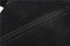 Authentic GUCCI Vintage Shoulder Hand Bag Purse Suede Black Junk 1458G
