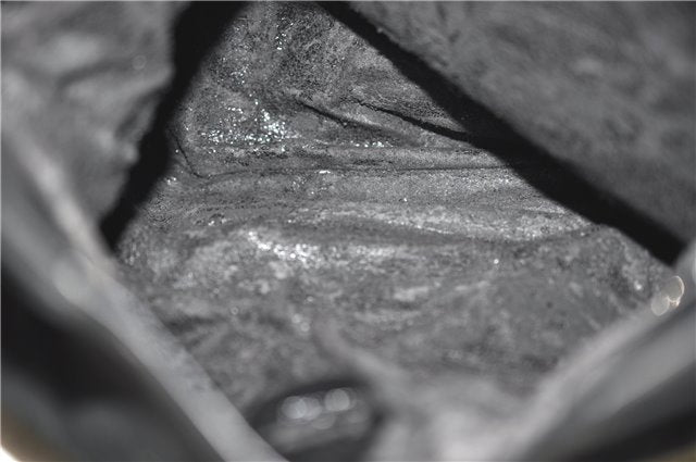 Authentic GUCCI Vintage Shoulder Hand Bag Purse Suede Black Junk 1458G