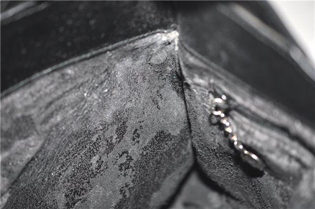 Authentic GUCCI Vintage Shoulder Hand Bag Purse Suede Black Junk 1458G