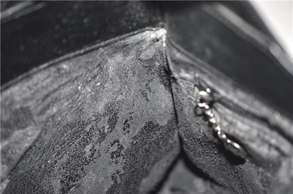 Authentic GUCCI Vintage Shoulder Hand Bag Purse Suede Black Junk 1458G