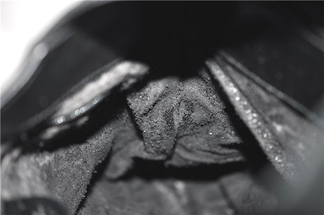 Authentic GUCCI Vintage Shoulder Hand Bag Purse Suede Black Junk 1458G