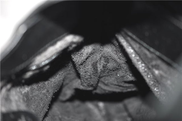 Authentic GUCCI Vintage Shoulder Hand Bag Purse Suede Black Junk 1458G