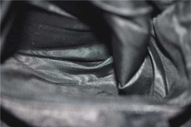 Authentic GUCCI Vintage Shoulder Hand Bag Purse Suede Black Junk 1458G