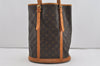 Authentic Louis Vuitton Monogram Bucket GM Shoulder Tote Bag M42236 Junk 1458I