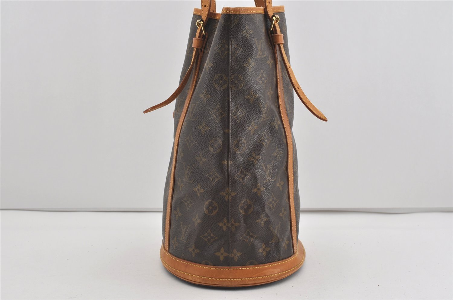 Authentic Louis Vuitton Monogram Bucket GM Shoulder Tote Bag M42236 Junk 1458I