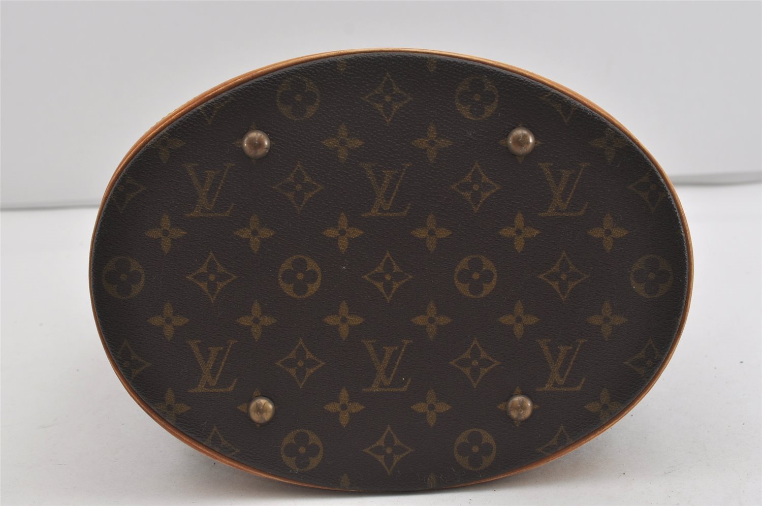 Authentic Louis Vuitton Monogram Bucket GM Shoulder Tote Bag M42236 Junk 1458I