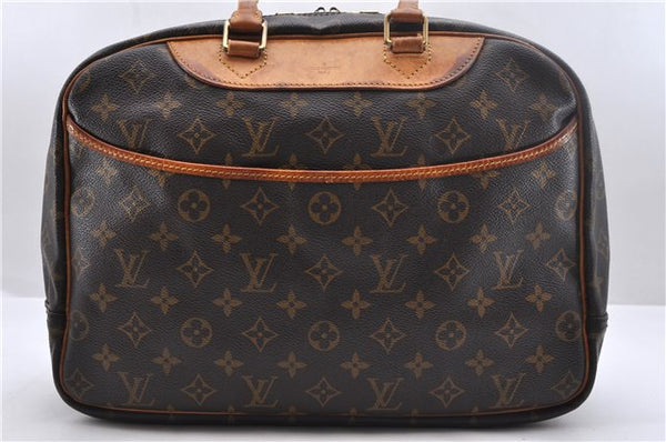 Authentic Louis Vuitton Monogram Deauville Hand Bag M47270 LV 1459D