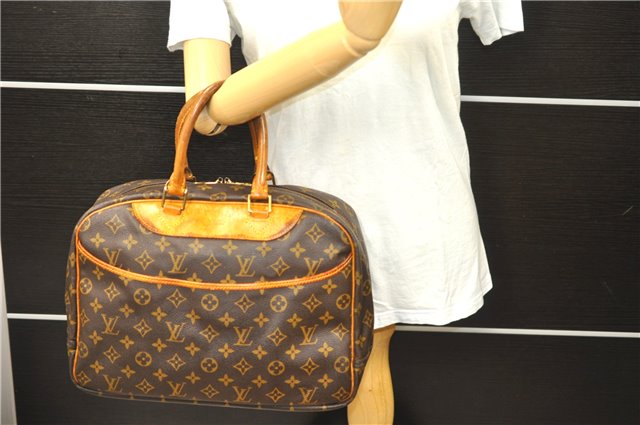 Authentic Louis Vuitton Monogram Deauville Hand Bag M47270 LV 1459D