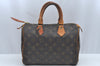 Authentic Louis Vuitton Monogram Speedy 25 Boston Hand Bag M41528 LV 1460I