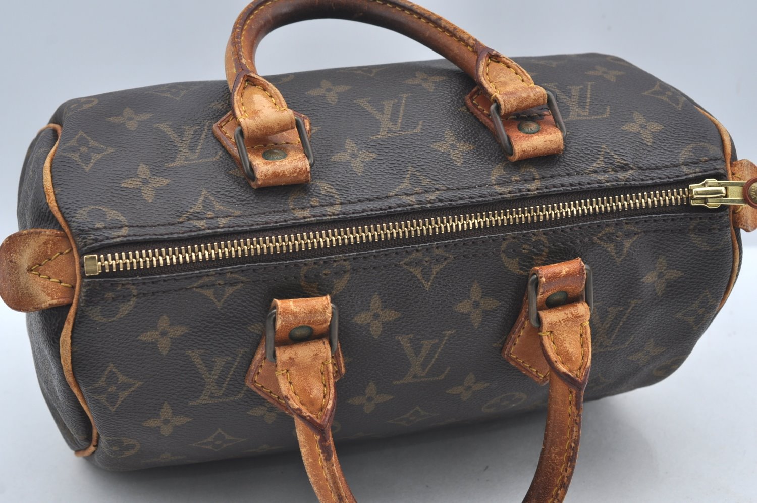 Authentic Louis Vuitton Monogram Speedy 25 Boston Hand Bag M41528 LV 1460I