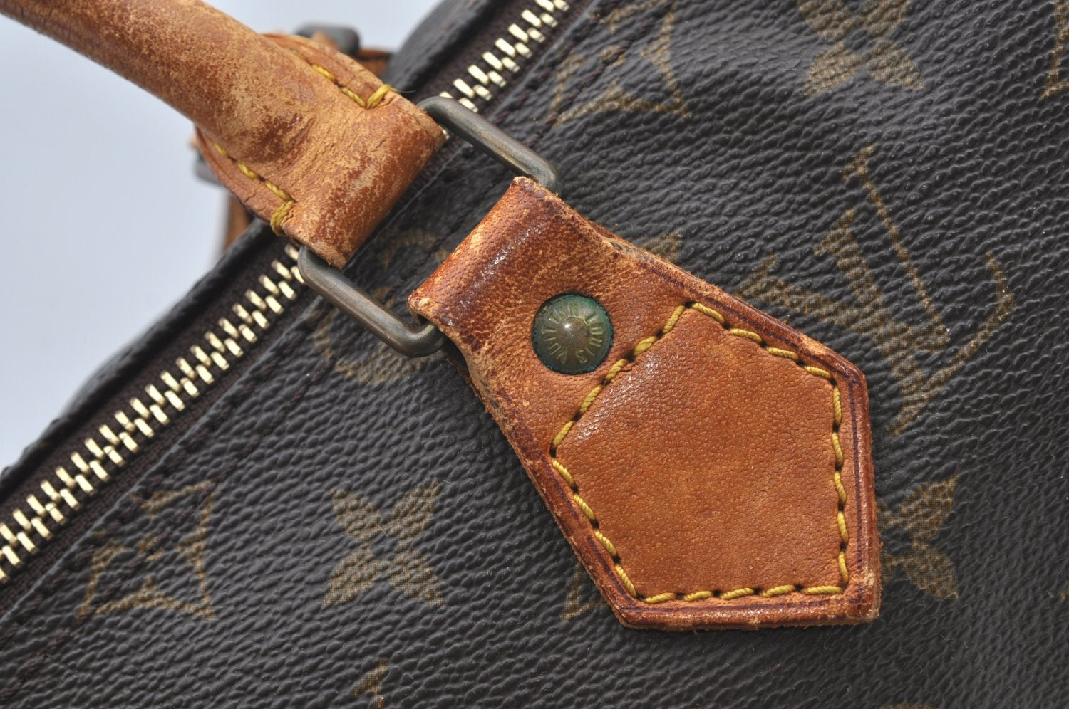 Authentic Louis Vuitton Monogram Speedy 25 Boston Hand Bag M41528 LV 1460I