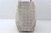 Authentic CHANEL New Travel Line Shoulder Tote Bag Nylon Leather Beige 1461E