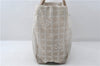 Authentic CHANEL New Travel Line Shoulder Tote Bag Nylon Leather Beige 1461E