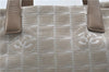Authentic CHANEL New Travel Line Shoulder Tote Bag Nylon Leather Beige 1461E
