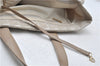 Authentic CHANEL New Travel Line Shoulder Tote Bag Nylon Leather Beige 1461E