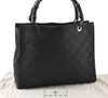Authentic GUCCI Bamboo 2way Shoulder Hand Bag Nylon Leather 0021016 Black 1461G