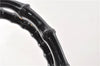 Authentic GUCCI Bamboo 2way Shoulder Hand Bag Nylon Leather 0021016 Black 1461G