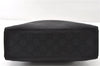 Authentic GUCCI Bamboo 2way Shoulder Hand Bag Nylon Leather 0021016 Black 1461G