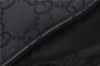 Authentic GUCCI Bamboo 2way Shoulder Hand Bag Nylon Leather 0021016 Black 1461G