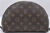 Auth Louis Vuitton Monogram Trousse Demi Ronde 23 Cosmetic Pouch M47520 LV 1462D