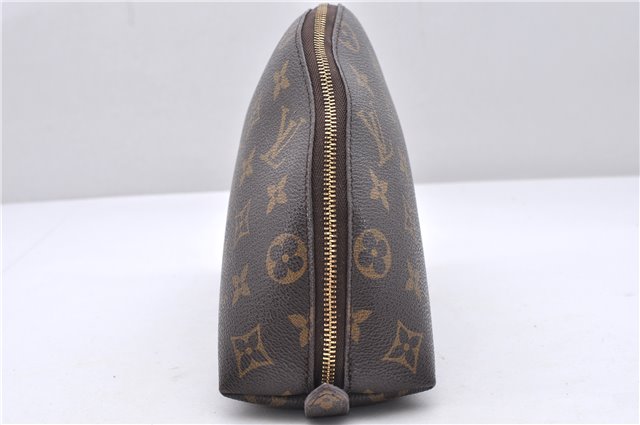 Auth Louis Vuitton Monogram Trousse Demi Ronde 23 Cosmetic Pouch M47520 LV 1462D