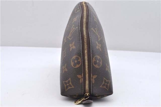 Auth Louis Vuitton Monogram Trousse Demi Ronde 23 Cosmetic Pouch M47520 LV 1462D