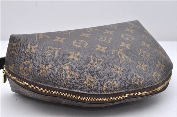 Auth Louis Vuitton Monogram Trousse Demi Ronde 23 Cosmetic Pouch M47520 LV 1462D