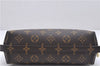 Auth Louis Vuitton Monogram Trousse Demi Ronde 23 Cosmetic Pouch M47520 LV 1462D