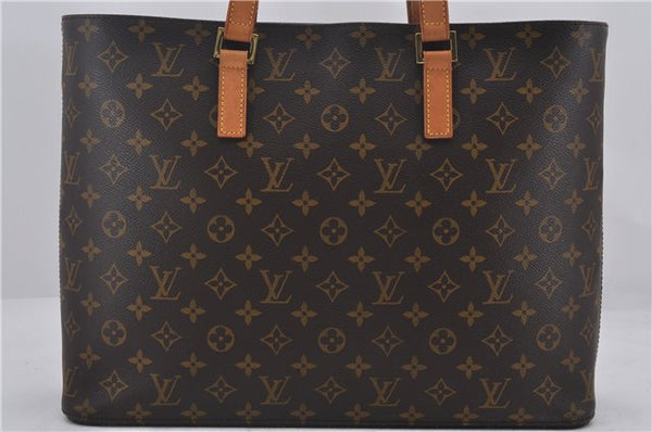 Authentic Louis Vuitton Monogram Luco Shoulder Tote Bag M51155 LV 1462E