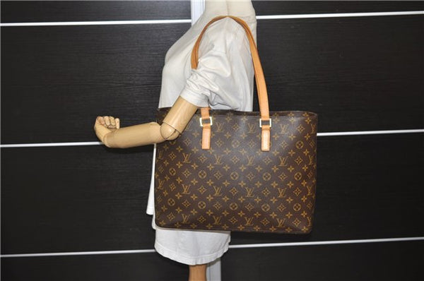 Authentic Louis Vuitton Monogram Luco Shoulder Tote Bag M51155 LV 1462E