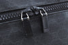Authentic GUCCI Vintage 2Way Travel Boston Bag GG PVC Leather 162800 Black 1462F