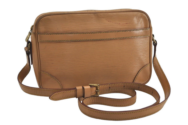 Authentic Louis Vuitton Epi Trocadero 24 Shoulder Cross Bag M52316 Beige 1462I