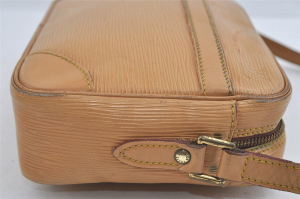Authentic Louis Vuitton Epi Trocadero 24 Shoulder Cross Bag M52316 Beige 1462I