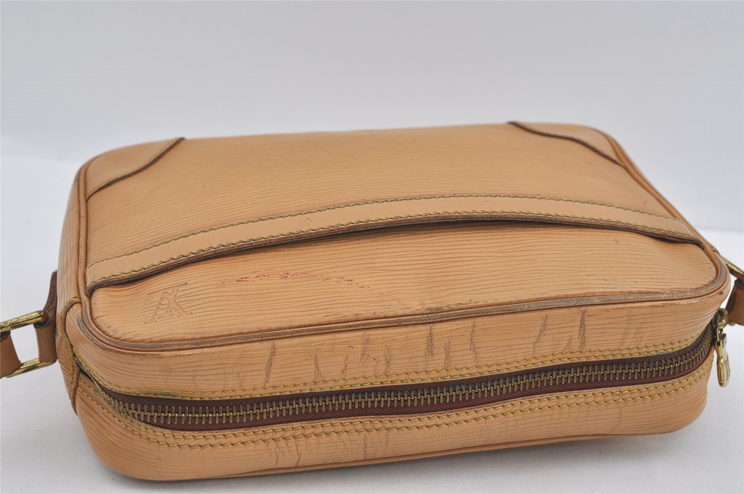 Authentic Louis Vuitton Epi Trocadero 24 Shoulder Cross Bag M52316 Beige 1462I