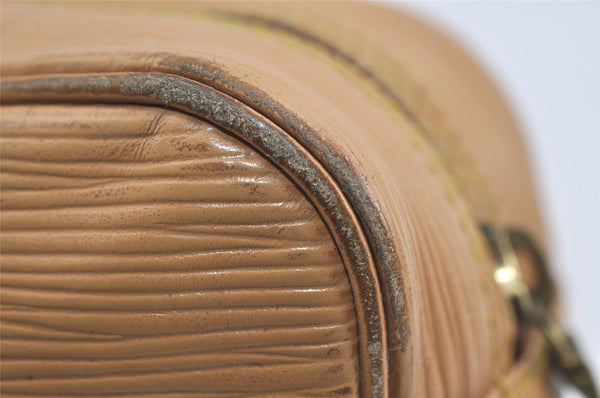 Authentic Louis Vuitton Epi Trocadero 24 Shoulder Cross Bag M52316 Beige 1462I