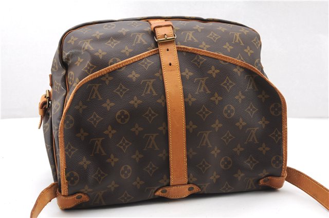 Authentic Louis Vuitton Monogram Saumur 35 Shoulder Cross Bag M42254 LV 1464F