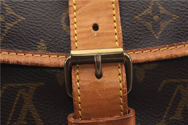 Authentic Louis Vuitton Monogram Saumur 35 Shoulder Cross Bag M42254 LV 1464F