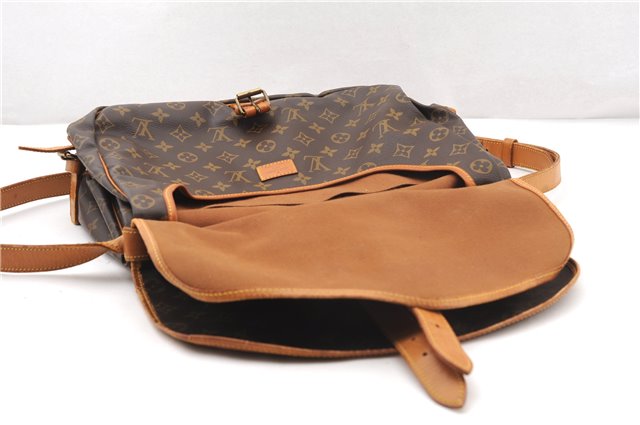 Authentic Louis Vuitton Monogram Saumur 35 Shoulder Cross Bag M42254 LV 1464F