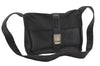 Authentic PRADA Leather Nappa Nylon Shoulder Cross Body Bag Purse Black 1464G