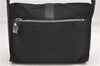 Authentic PRADA Leather Nappa Nylon Shoulder Cross Body Bag Purse Black 1464G